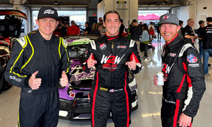 Aidan Kenny with his racing colleagues